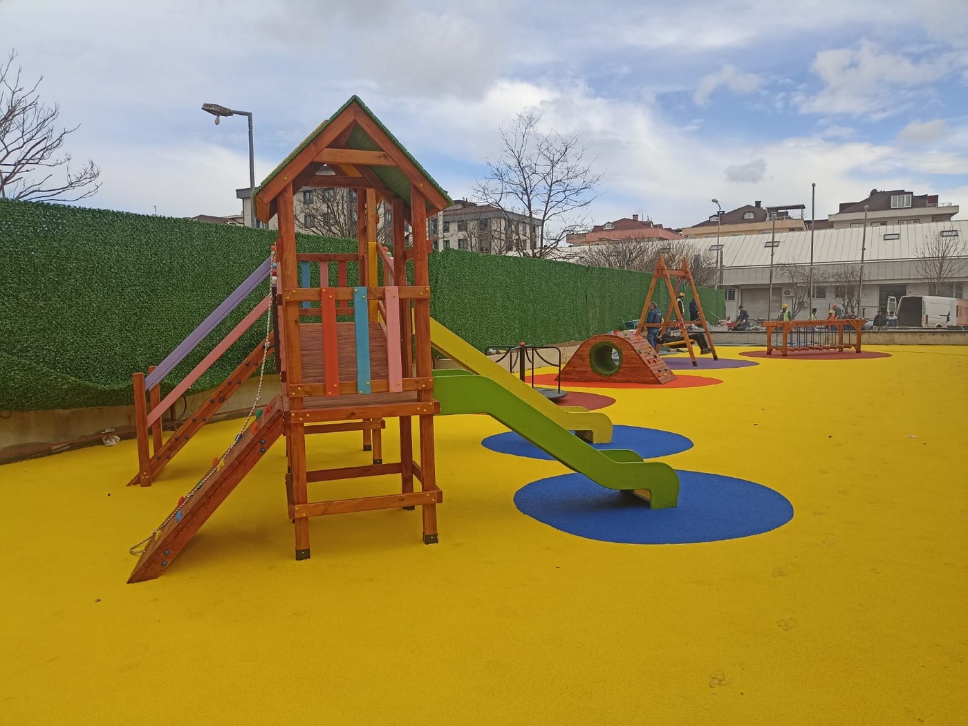 Sancaktepe Osmangazi Mahallesi kauçuk zemin kaplama