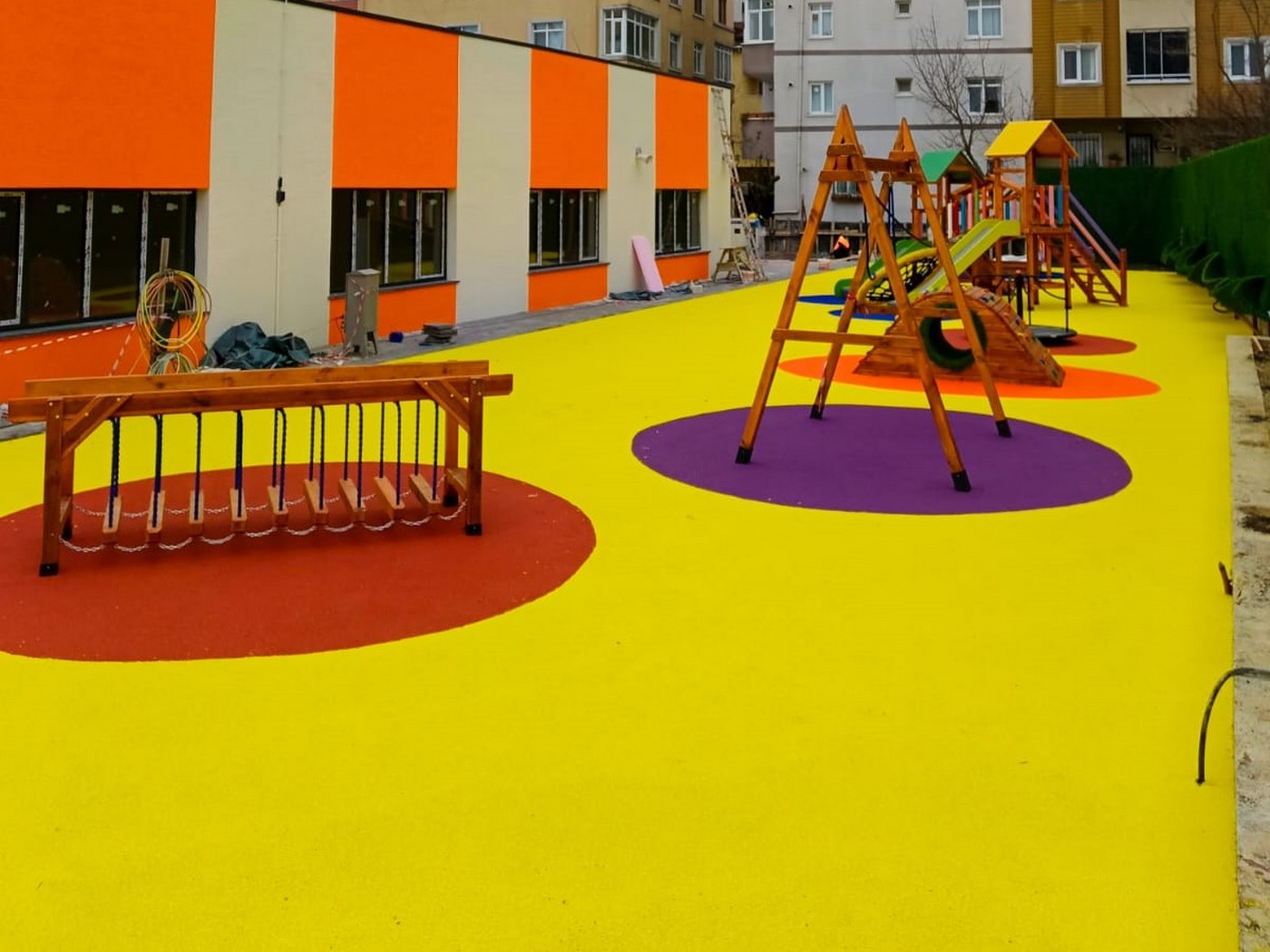 Sancaktepe Paşaköy Mahallesi kauçuk zemin kaplama